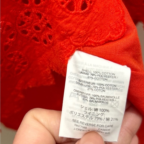 Madewell Eyelet Lattice Dress size 4 - Picture 6 of 6